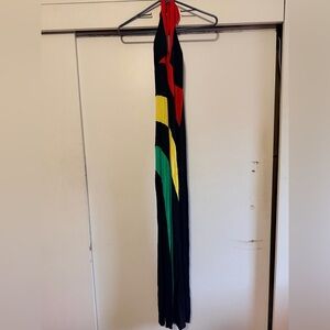 Ace Colorful Maxi Dress with Red, Yellow, and Green Accents Size M